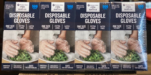 Member's Mark Plastic Disposable Gloves (4 boxes, each 500 ct, total 2,000 ct.)