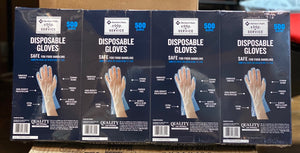 Member's Mark Plastic Disposable Gloves (4 boxes, each 500 ct, total 2,000 ct.)