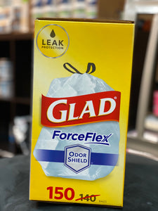 Glad® ForceFlex Tall Kitchen 13 Gallon Drawstring Trash Bags with OdorShield® (150 ct.)