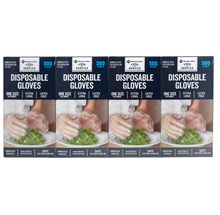 Load image into Gallery viewer, Member&#39;s Mark Plastic Disposable Gloves (4 boxes, each 500 ct, total 2,000 ct.)
