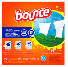 Load image into Gallery viewer, Bounce Fabric Softener Dryer Sheet Outdoor Fresh (2 x 160 ct.)

