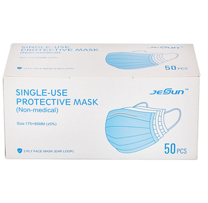 CleanHome Disposable Face Mask, 3 Ply-Layers (total 50 ct.)