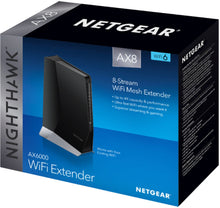 Load image into Gallery viewer, NETGEAR - Nighthawk EAX80 AX6000 WiFi 6 Range Extender and Signal Booster - Black
