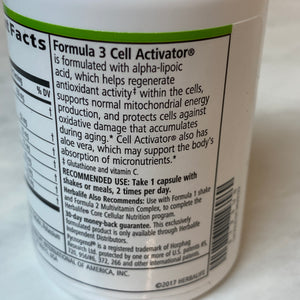 HERBALIFE Formula 3 Cell Activator, 60 capsules